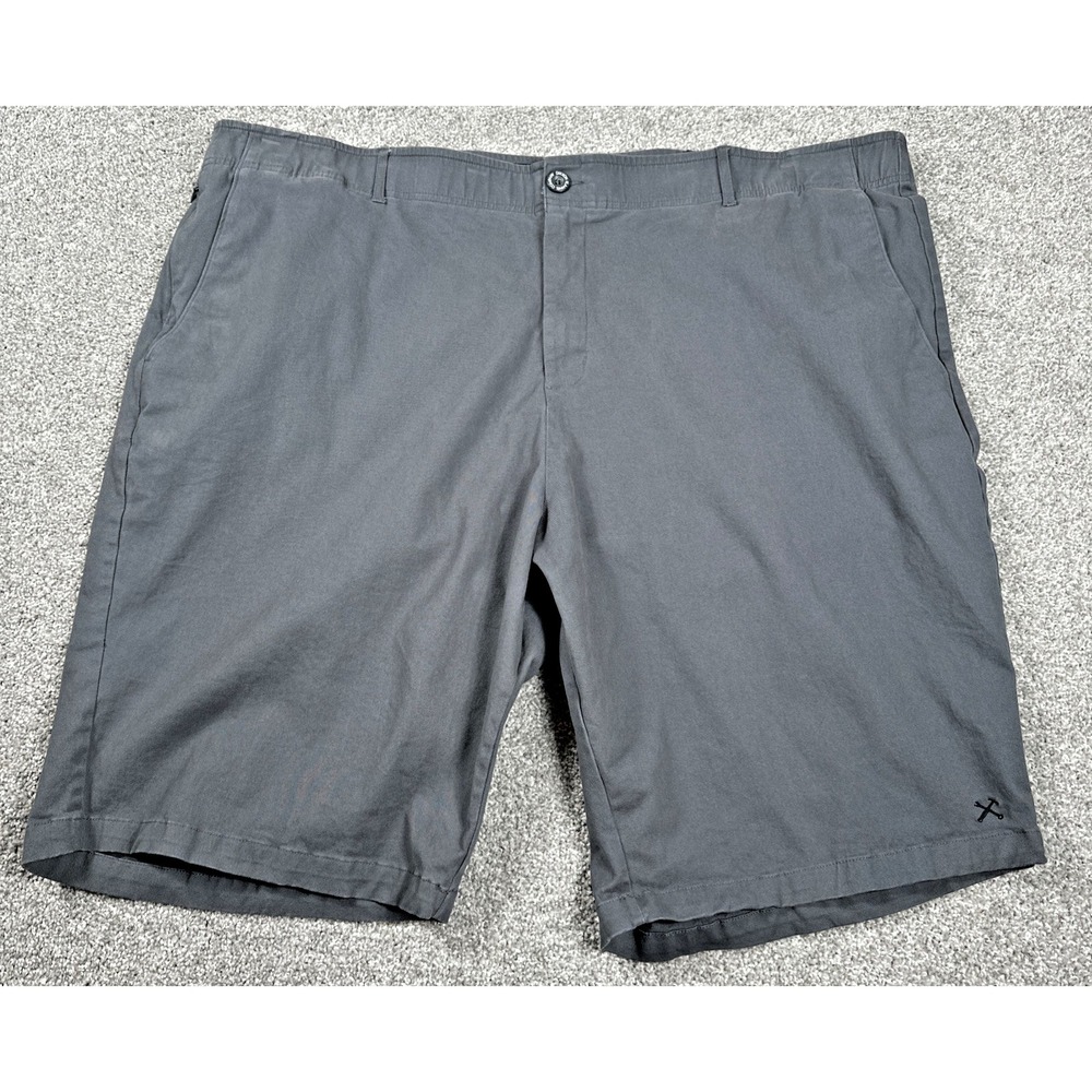 Dixxon D-Flex Shorts Men's 48 (Fits 49/50) Gray Stretch Casual Chino Workwear